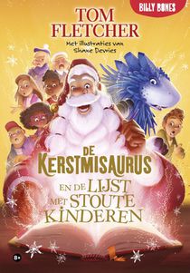 De Kerstmisaurus en de lijst met stoute kinderen voorzijde