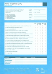 ADHD-vragenlijst (AVL) - scoreformulieren