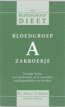 Bloedgroep A zakboekje voorzijde