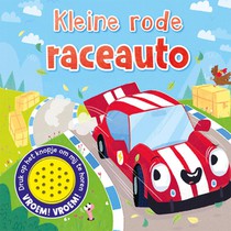 Kleine rode raceauto voorzijde