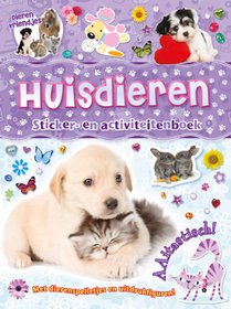 Huisdieren sticker- en activiteitenboek - Dierenvriendjes voorzijde