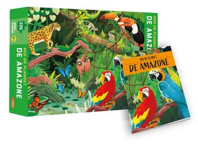 De Amazone - Red de planeet - puzzel en boek voorzijde