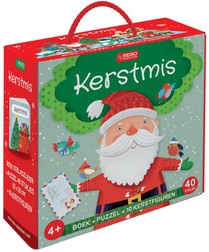 Kerstmis - Boek + puzzel + 10 figuren