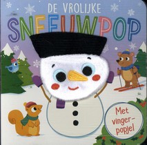 De vrolijke sneeuwpop - Vingerpopboek voorzijde