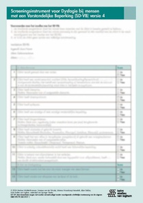 Screeningsinstrument voor Dysfagie bij mensen met een Verstandelijke beperking (SD-VB)