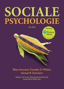 Sociale psychologie, 10e editie met MyLab NL toegangscode voorzijde