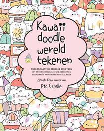 Kawaii doodle wereld tekenen