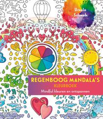 Regenboog mandala's kleurboek voorzijde