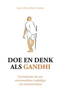 Doe en denk als Gandhi voorzijde