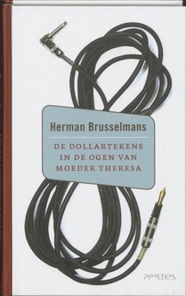 Dollartekens in de ogen van moeder Theresa voorzijde