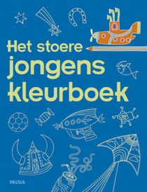 Het stoere jongens kleurboek voorzijde