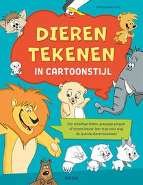 Dieren tekenen in cartoonstijl voorzijde