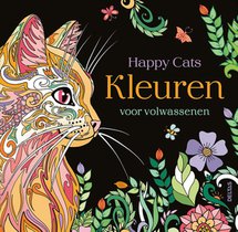 Happy cats - Kleuren voor volwassenen voorzijde