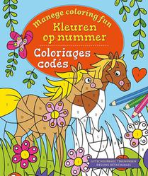 Manege Coloring Fun - Kleuren op nummer / Manege Coloring Fun - Coloriages codés voorzijde