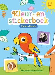 Lieve dieren kleur- en stickerboek (3-5 j.)