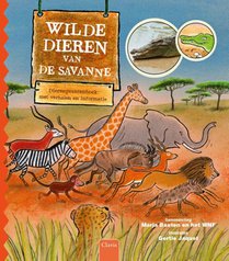 Wilde dieren van de savanne voorzijde