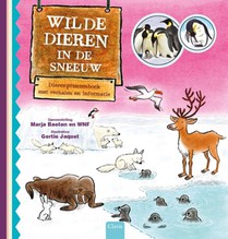 Wilde dieren in de sneeuw voorzijde