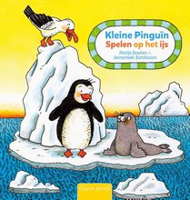 Kleine Pinguïn. Spelen op het ijs voorzijde