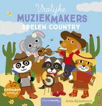 Geluidenboek. Vrolijke muziekmakers spelen country
