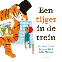 Een tijger in de trein voorzijde