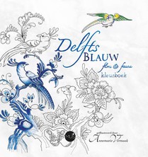 Delfts Blauw flora & fauna kleurboek voorzijde