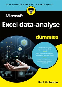 Microsoft Excel data-analyse voor Dummies voorzijde