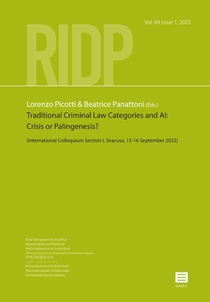 Traditional Criminal Law Categories and AI: Crisis or Palingenesis?