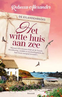 Het witte huis aan zee voorzijde