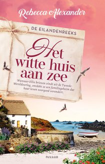 Het witte huis aan zee voorzijde