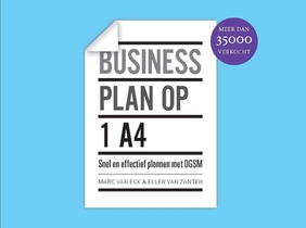 Businessplan op 1 A4 voorzijde