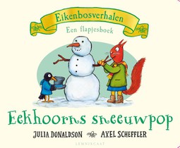 Eekhoorns sneeuwpop voorzijde