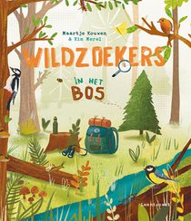 Wildzoekers in het bos voorzijde