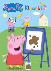 Peppa is dol op kleuren