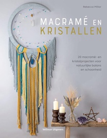 Macramé en kristallen voorzijde