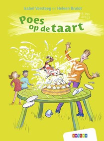 Poes op de taart voorzijde