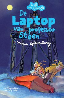 De laptop van professor Steen voorzijde