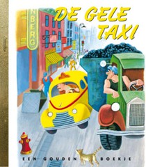 De gele taxi voorzijde