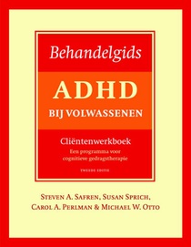 Behandelgids ADHD bij volwassenen, cliëntenwerkboek - tweede editie voorzijde