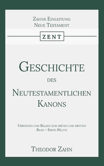 Geschichte des Neutestamentlichen Kanons 3 voorzijde