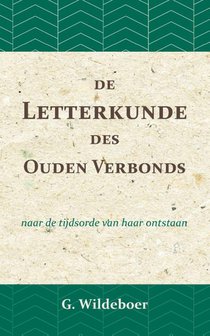 De letterkunde des Ouden Verbonds voorzijde