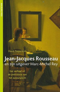 Jean-Jacques Rousseau en zijn uitgever Marc-Michel Rey voorzijde