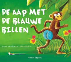 De aap met de blauwe billen voorzijde