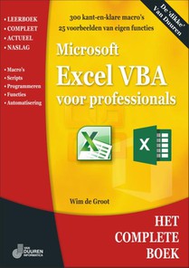 Excel VBA voor professionals voorzijde