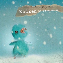 Kuiken in de sneeuw voorzijde