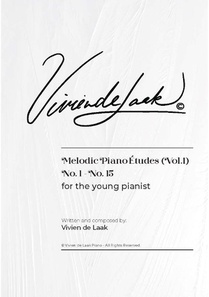 Vivien de Laak Melodic Piano Études For The Young Pianist (Vol. 1) voorzijde