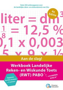 Werkboek landelijke reken- en wiskunde Toets (RWT) PABO voorzijde