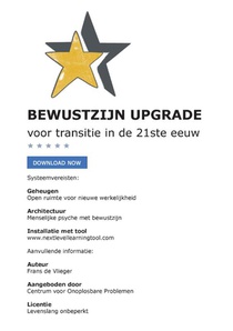 Bewustzijn upgrade voor transitie in de 21ste eeuw