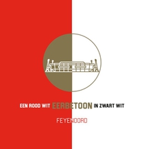 Een rood wit eerbetoon in zwart wit