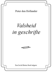 Valsheid in geschrifte voorzijde