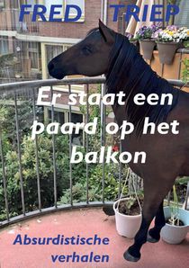 Er staat een paard op het balkon voorzijde
